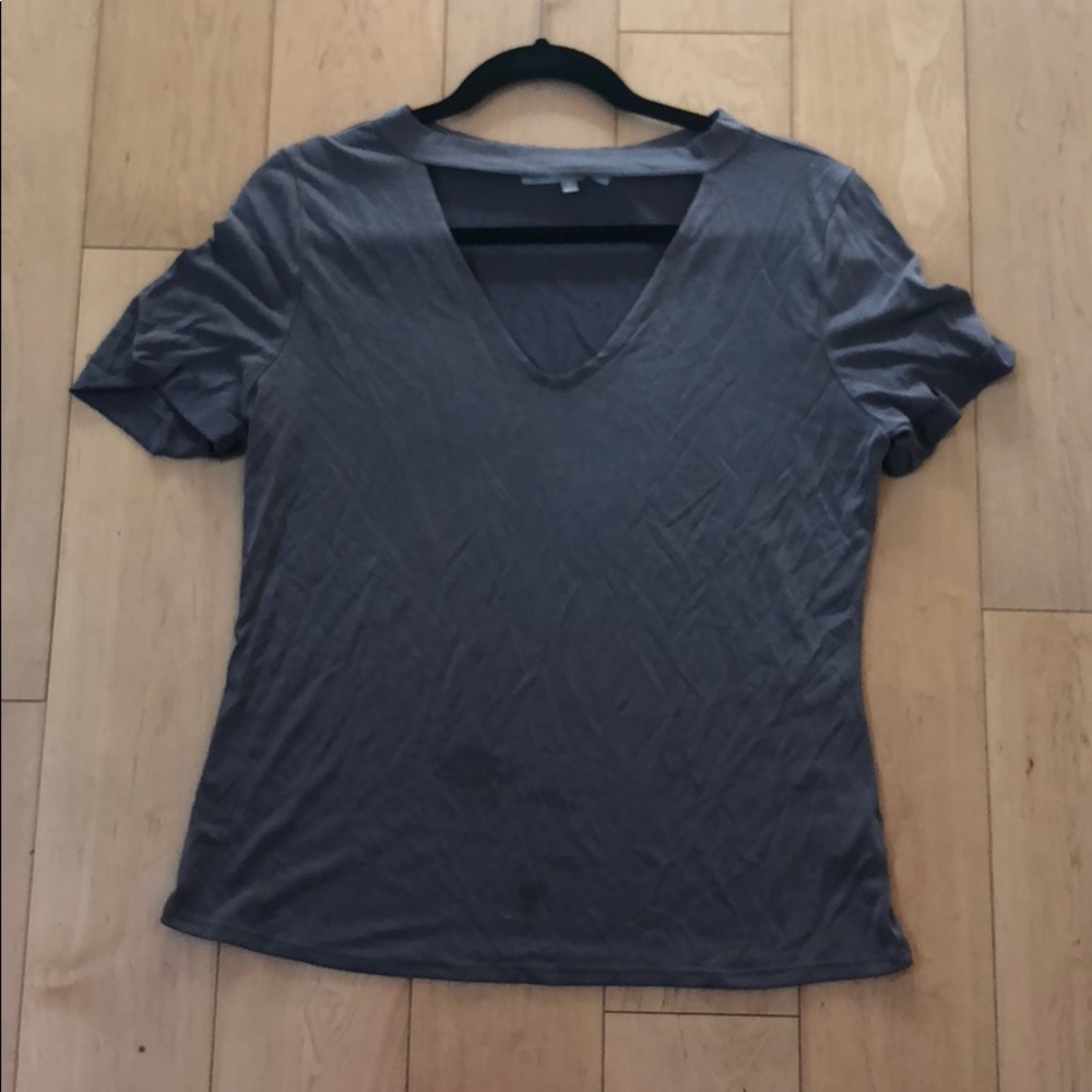 Gray Choker style Tee